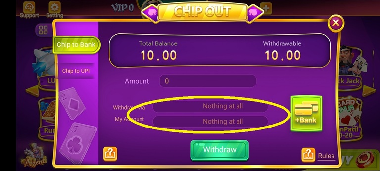 Withdraw Income From Rummy Tour App