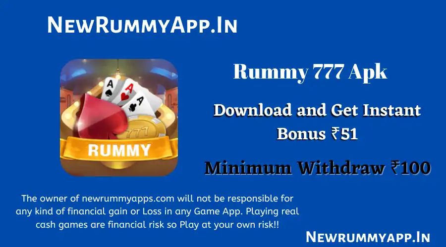 Rummy 777 Apk | Download & Get ₹51 | New Rummy App