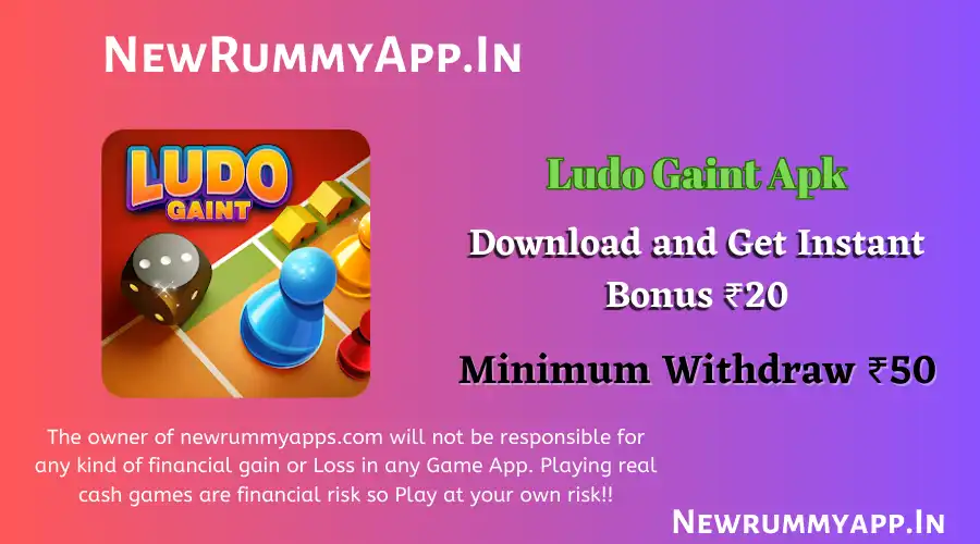 Ludo Gaint Referral Code: ES00YAMN6Z | New Ludo Rummy App