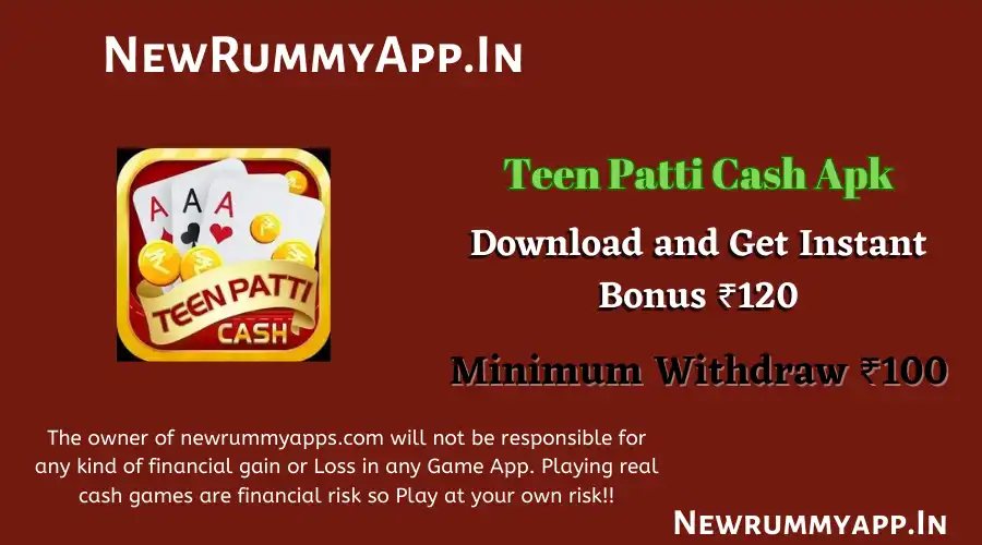 Teen Patti Cash Apk | Download & Get ₹20 | New Rummy App