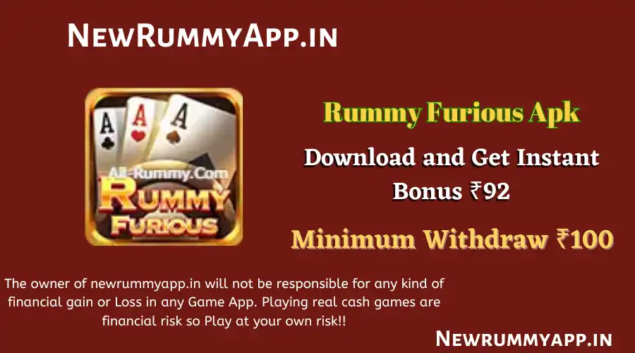 Rummy Furious Apk | ₹92 Bonus New Rummy App | Furious Rummy App